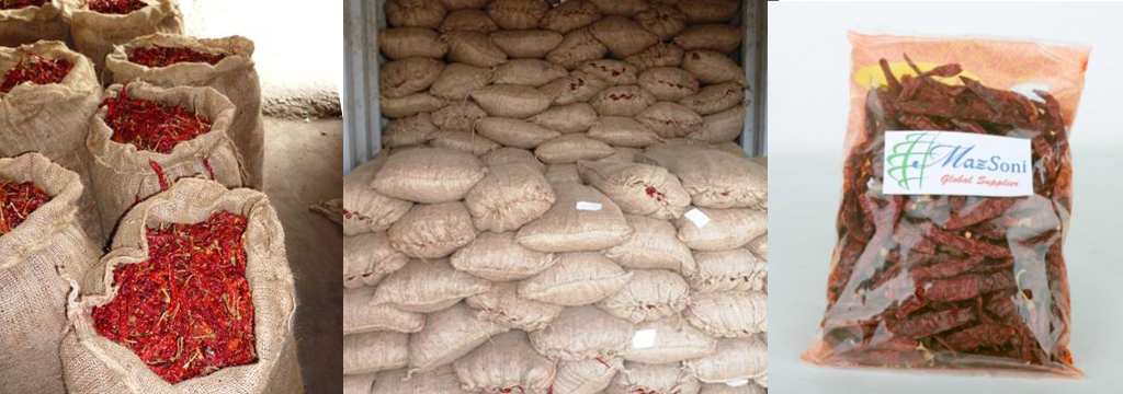 Dried Red Chillies Wholesale and Packaging